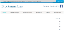 Tablet Screenshot of brockmannlawfirm.com